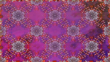 Raster stili kumaş deseni. Çiçekler suluboya desensiz.