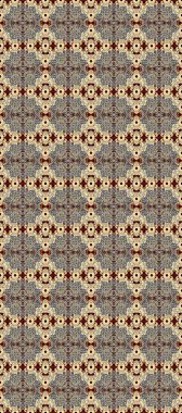 Klasik klasik klasik arka plan. Gri, bej ve kahverengi renklerde altın elementlerle kusursuz desen. Geleneksel oryantasyon süsü. Kusursuz klasik raster altın desenli. Raster illüstrasyonu.