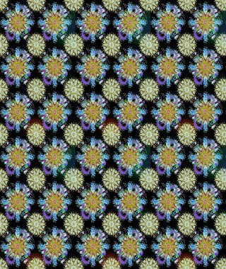 Raster dikişsiz şirin çiçek deseni. Bahar mevsimi. Siyah ve nötr renklerde çiçekler. Tatil havası. Nazik romantik baskı.