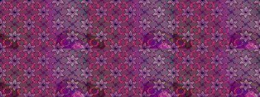 Çiçekli güzel suluboya desen. Mor ve kahverengi renklerde. Raster illüstrasyonu.