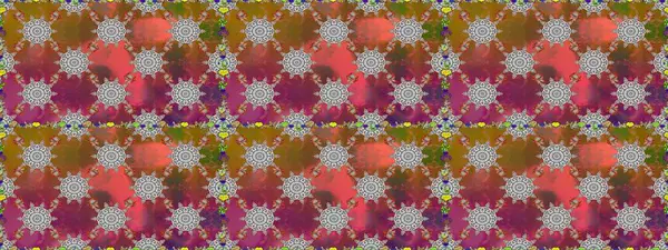 İşlemeli çiçekli, dikişsiz desen. Renkli grunge, soyut arkaplanı kolonya ve gri çiçeklerle süslüyor. İzler, kumaş, duvar kağıtları, tekstil için raster dokusu.