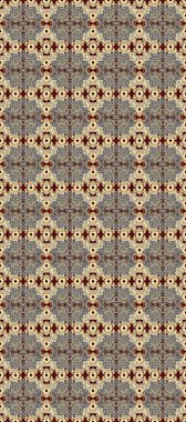 Klasik klasik klasik arka plan. Gri, bej ve kahverengi renklerde altın elementlerle kusursuz desen. Geleneksel oryantasyon süsü. Kusursuz klasik raster altın desenli. Raster illüstrasyonu.