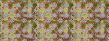 Tekrar eden çiçek arkaplanı, zarif nötr ve kahverengi çiçek duvar kağıdı. Tarafsız ve kahverengi renklerde çiçek desenleri, el yapımı papatyalar, papatyalar..