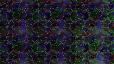 Renkli unsurlarla hareketli arka plan görüntüleri. Çiçekler. Eski model. Bayrak tarzı. Video kaydı. Şablon. Döngü. Kusursuz.. 