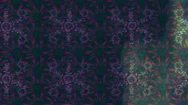 Renkli unsurlarla hareketli arka plan görüntüleri. Çiçekler. Eski model. Bayrak tarzı. Video kaydı. Şablon. Döngü. Kusursuz.. 