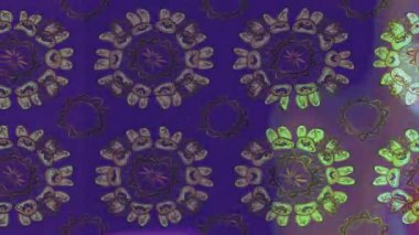 Renkli unsurlarla hareketli arka plan görüntüleri. Çiçekler. Eski model. Bayrak tarzı. Video kaydı. Şablon. Döngü. Kusursuz.. 