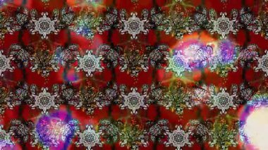 Renkli unsurlarla hareketli arka plan görüntüleri. Çiçekler. Eski model. Bayrak tarzı. Video kaydı. Şablon. Döngü. Kusursuz.. 