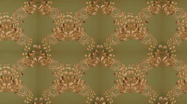 Renkli unsurlarla hareketli arka plan görüntüleri. Çiçekler. Eski model. Bayrak tarzı. Video kaydı. Şablon. Döngü. Kusursuz..