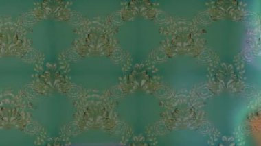 Renkli unsurlarla hareketli arka plan görüntüleri. Çiçekler. Eski model. Bayrak tarzı. Video kaydı. Şablon. Döngü. Kusursuz..