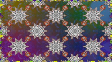 Çiçek desenleri gri ve kahverengi renklerde, el yapımı papatyalar, papatyalar. Tekrar eden çiçek arkaplanı, zarif gri ve kahverengi çiçek duvar kağıdı.