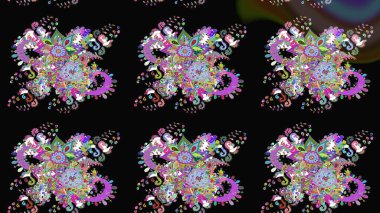 Raster illüstrasyonu. Çiçek deseni. Flower eskiz arka planı. Şatafatlı bahar bahçesi dokusu.