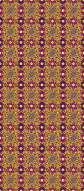 Kusursuz kıvırcık saçlar. Doğulu stil altın deseni altın elementlerle kahverengi, mor ve bej renklerde arabesliyor. Raster altın desen.