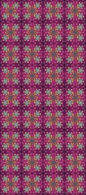 Süslü raster dekorasyonu. Lüks, kraliyet ve Viktorya dönemi konsepti. Mor, gri ve kahverengi renklerde altın element. Mor, gri ve kahverengi yerine altın rengi klasik barok çiçekli desenler..