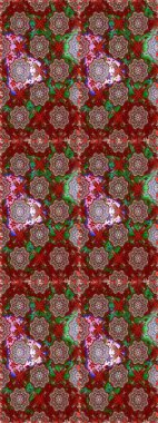 Raster güzel kumaş deseni. Soyut zerafet çiçek arka plan ile seamless modeli.