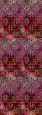 Küçük çiçekte güzel bir desen. Motley illüstrasyonu. Moda baskıları için zarif bir şablon. Çiçekli yaz çiçekleri. Küçük renkli çiçekler. Çizim.