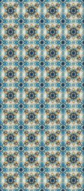 Altın rengi, kusursuz çizim. Senin tasarımın için, duvar kağıdı. Raster geometrik arka plan. Altın desenli mavi, gri ve nötr renklerde altın çiçekli elementler.