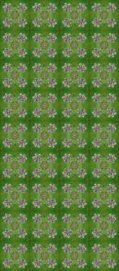 Antika altın tekrarlanabilir duvar kağıdı. Damask arkaplanı tekerrür ediyor. Altın element gri, nötr ve yeşil renklerde. Barok tarzında altın çiçek süsü..