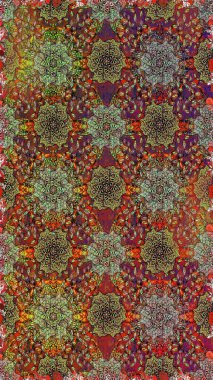 Raster deseni. Doğa. Küçük çiçekte güzel bir desen var. Çiçek kompozisyonu. - Kahverengi çiçekler. Çiçek kolajı. Çiçek arka planı.