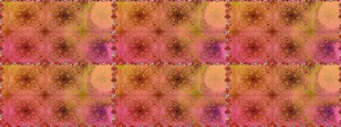 Çiçekli karalama şeklinde Raster çiçek deseni. Nazik, sevimli çiçek arkaplanı. Turuncu renkte çiçekler.