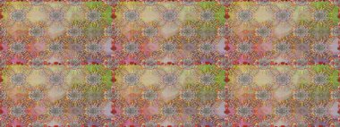 El çizimi Raster çizimi. Duvar kağıdı, web sitesi arka planı, ambalaj kağıdı, davetiye, broşür, afiş veya web sitesi için kusursuz çiçek deseni kullanılabilir. Karalama elementleri.