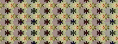 Raster deseni. Süslü kumaş deseni. Çiçekli çiçek deseni, suluboya..
