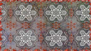 Karalama çiçeği. Düz Çiçek Elementleri Tasarımı. Raster illüstrasyonu. Zentangle soyut çiçekleri. Güzel kumaş deseni. Renkli Bahar Teması Kusursuz Arkaplan.