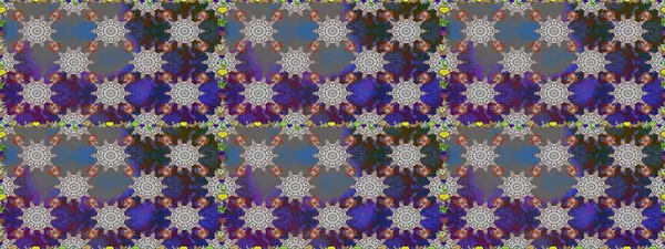 Çiçeksiz desenli arka plan, yaz çiçekleri. Gri ve mor renkli çiçekler. Renkli Bahar Temalı Kusursuz Arkaplan. Düz Çiçek Elementleri Tasarımı.