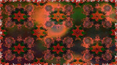 Sevgililer günü ve tebrik kartı konsepti için şık bir davetiye. Çiçek kompozisyonu, el boyası, hassas şablon. Üst manzara, yumuşak stil. Kahverengi ve gri renkte manzaralı çiçek deseni.