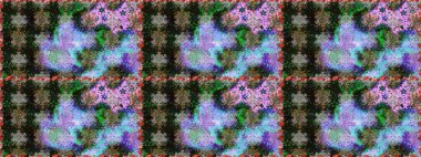 Gri renklerde bahar çiçekleri. Raster illüstrasyonu. Patlayan çiçekler soyut olarak yerleştirilmiş. Raster deseni.