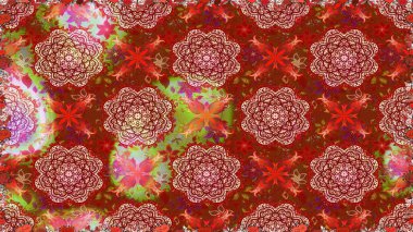 Raster illüstrasyonu. Güzel kumaş deseni. Küçük çiçekteki kusursuz desen. Güzel çiçek arkaplanı..