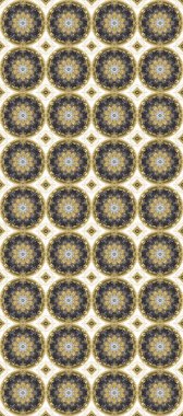 Gri, nötr ve bej renklerde altın elementli geleneksel altın raster deseni. Barok tarzında kusursuz bir doğulu süsü..