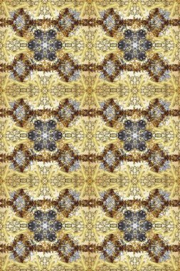 Barok tarzında kusursuz bir doğulu süsü. Bej, nötr ve kahverengi altın elementli geleneksel altın sarısı desen.