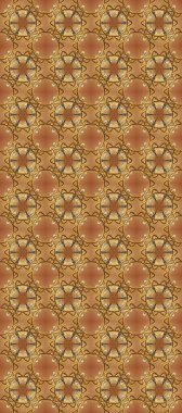 Duvar kâğıdı barok, İspanyol kumaşı. Kusursuz raster arka plan. Sarı, bej ve kahverengi renklerde grafiksel, modern, pürüzsüz desen. Kusursuz çiçek deseni.