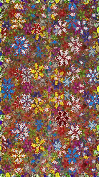 Çiçekler, suluboya ile sorunsuz çiçek desenli. Raster desen. Fantezi kumaş deseni.