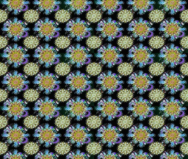 Raster Hip kumaş deseni. Kusursuz Vintage Çiçek Deseni.