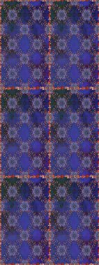 Raster dikişsiz çiçek deseni. Vadinin çiçekleri menekşe ve mavi renklerde.