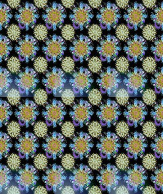 Vadinin çiçekleri siyah ve nötr renklerde. Çiçeksiz desenlerin çizimi.