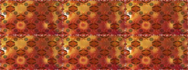 Sorunsuz çiçek desenli çiçekli, halk tarzında bırakır. Elle çizilmiş. Raster illüstrasyon.