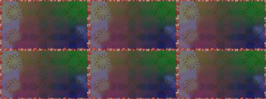 Modern gelişim yeşil raster arka plan duvar kâğıdı illüstrasyonu klasik çizgili, desenli desenli çiçekler, çiçekli süsler. Çiçekli el, pürüzsüz desen..