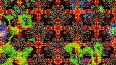 Raster illüstrasyonundaki çiçek desenli çizim. Siyah renkli çiçekler. Renkli Bahar Teması eskiz kalıbı. Düz Çiçek Elementleri Tasarımı.