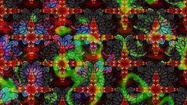 Raster düz çiçek çizim deseni. Hediye ambalaj kağıdı, tebrik kartları, posterler ve pankart tasarımı. Siyah renkte çiçekler.