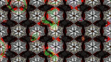 Raster çiçek desenli çiçek deseni, yapraklar, dekoratif elementler, sıçrama, lekeler, el çizimi kontur çizgileri ve Doodle çizim stili, grafik raster çizim çizimi.