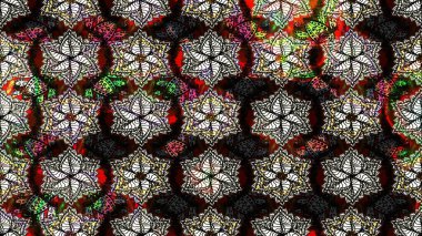 Suluboya çiçekli çiçek deseni. Raster illüstrasyonu. Siyah renkte güzel tekstil.