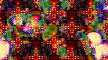 Çiçek deseni. Flower eskiz arka planı. Şatafatlı bahar bahçesi dokusu. Raster illüstrasyonu.