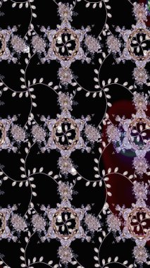 Raster deseni. Çiçekli çiçek deseni, suluboya. Süslü kumaş deseni.