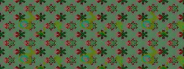 Küçük çiçekteki sevimli çiçek deseni. Kusursuz. Raster illüstrasyonu.