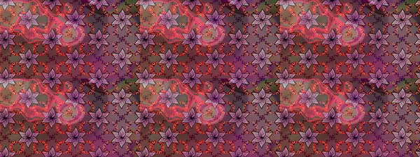 Çiçek desenli raster, kahverengi ve pembe çizgi grafik desenli soyut raster arkaplan. Modern stil dokusu.