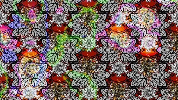 Çiçekli karalama şeklinde Raster çiçek deseni. Yumuşak, bahar çiçekli arka plan. Gri renkli çiçekler.