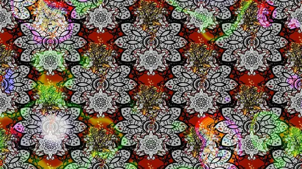 Suluboya çizim kalıbı. Dekorasyon ve tasarım için güzel bir desen. Moda baskısı. Çiçeğin suluboya çizimlerinin mükemmel deseni. Eski.