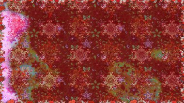 Zarif, parlak ve kusursuz kırmızı çiçek desenli tasarım. Sabıka fotoğraflarında, bebek kıyafetlerinde, duvar kâğıtlarında, paket kutularında falan kullanılabilir. Raster..